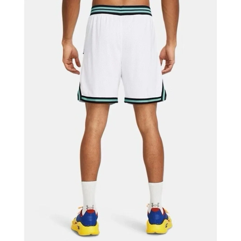 UNDER ARMOUR x Steph Curry NBA Jam Basketball Shorts White Mens Sz 2XL *NEW* $90